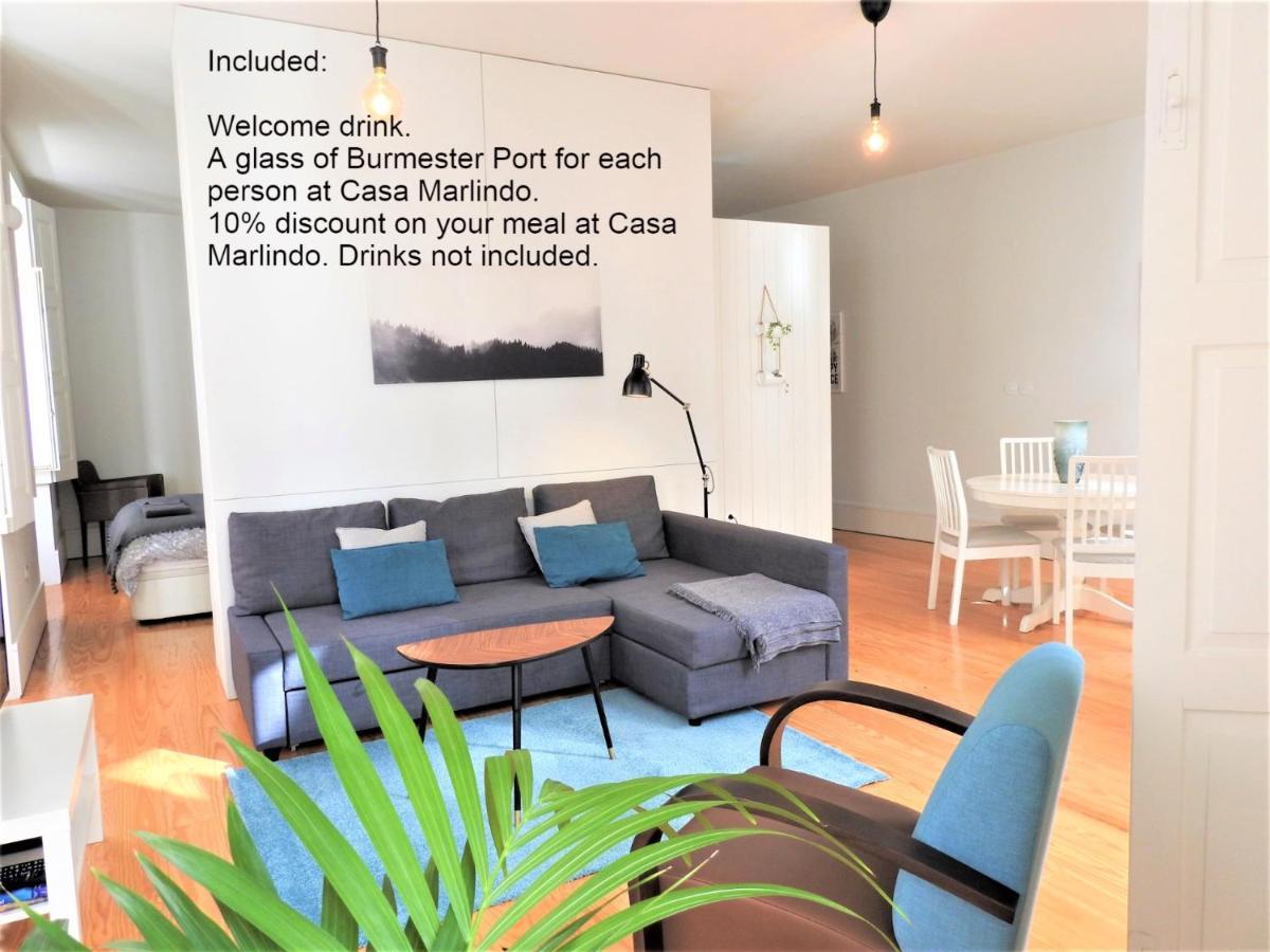 Oporto Delight 1 Luxury Apartment In Historic Center With Balcony Max 4 P Eksteriør billede